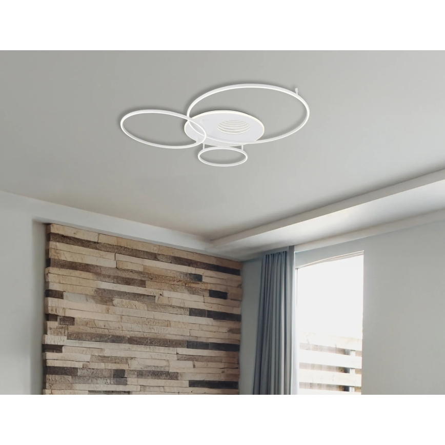 Globo - Dimmable LED Ceiling Light 70W/230V 2700–6500K 105 x 26.5 cm White + Remote Control