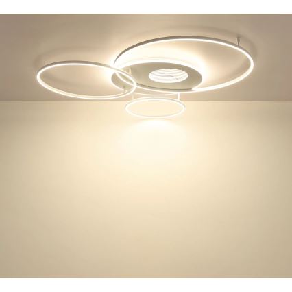 Globo - Dimmable LED Ceiling Light 70W/230V 2700–6500K 105 x 26.5 cm White + Remote Control