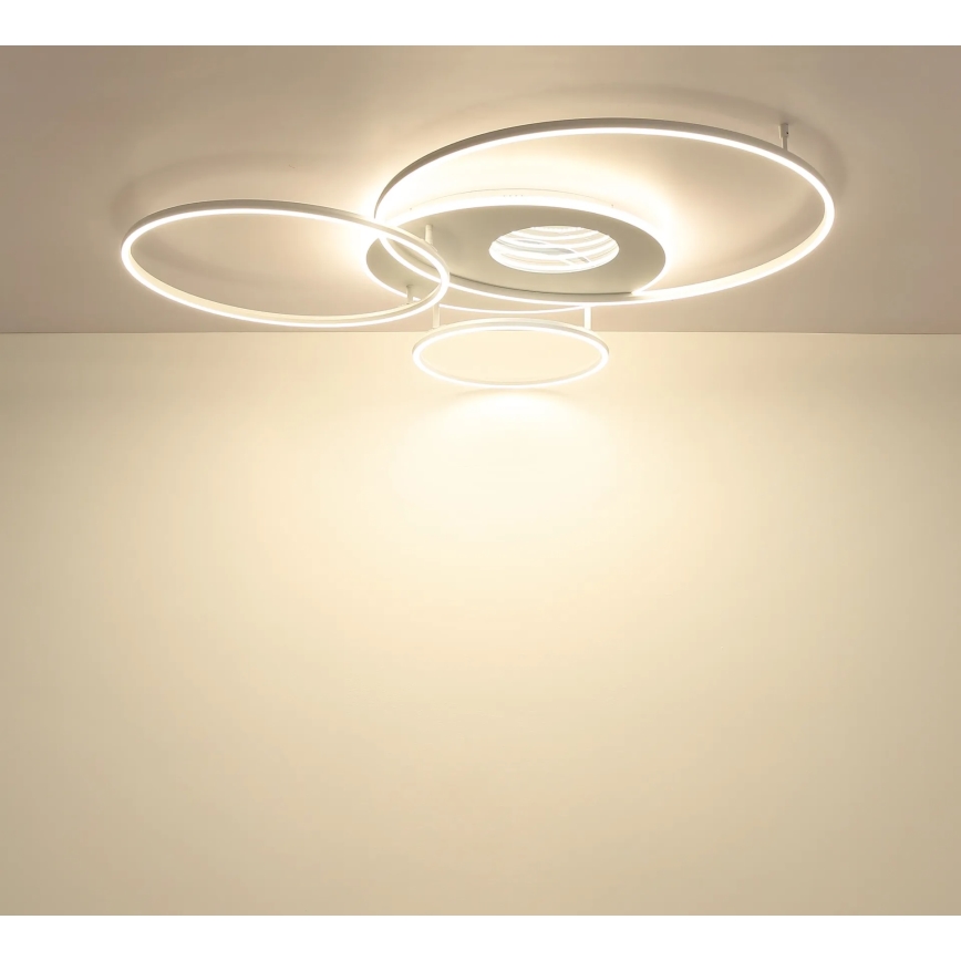 Globo - Dimmable LED Ceiling Light 70W/230V 2700–6500K 105 x 26.5 cm White + Remote Control