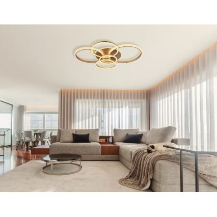 Globo - LED Ceiling light LED/70W/230V 3000K 88x110 cm beige