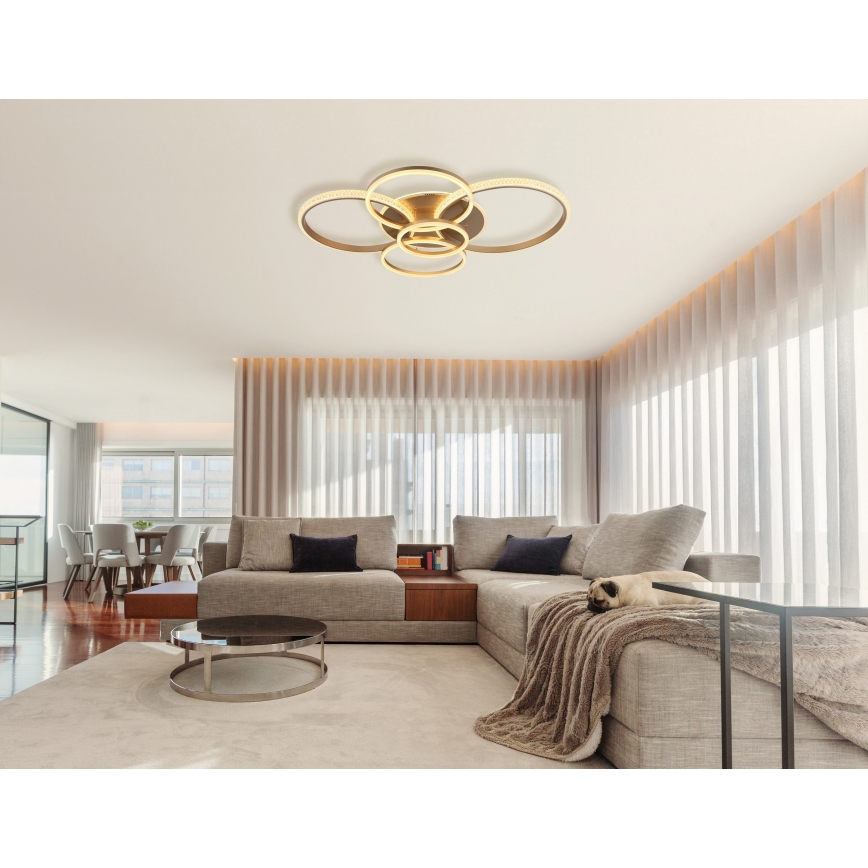 Globo - LED Ceiling light LED/70W/230V 3000K 88x110 cm beige