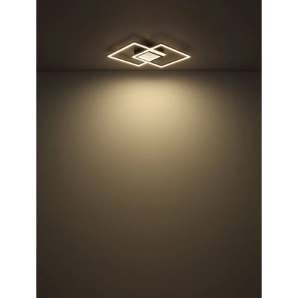 Globo - Dimmable LED ceiling light 32W/230V 2700-6500K 42.6x42.6 cm black + remote control
