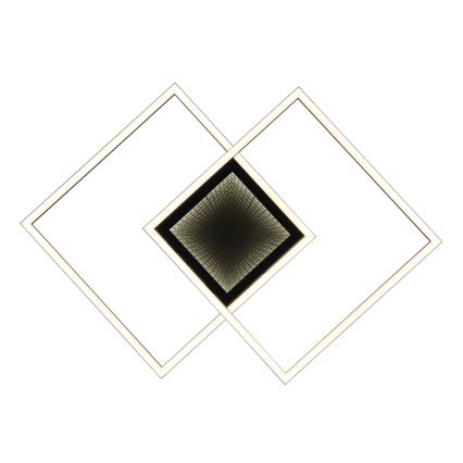Globo - Dimmable LED ceiling light 32W/230V 2700-6500K 42.6x42.6 cm black + remote control