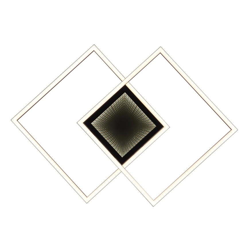 Globo - Dimmable LED ceiling light 32W/230V 2700-6500K 42.6x42.6 cm black + remote control