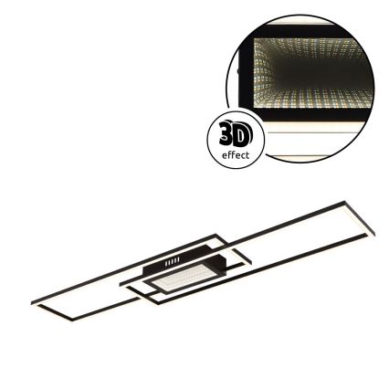 Globo - Dimmable LED Ceiling Light LED/42W/230V 2700-6500K 19,6x96 cm Black + Remote Control