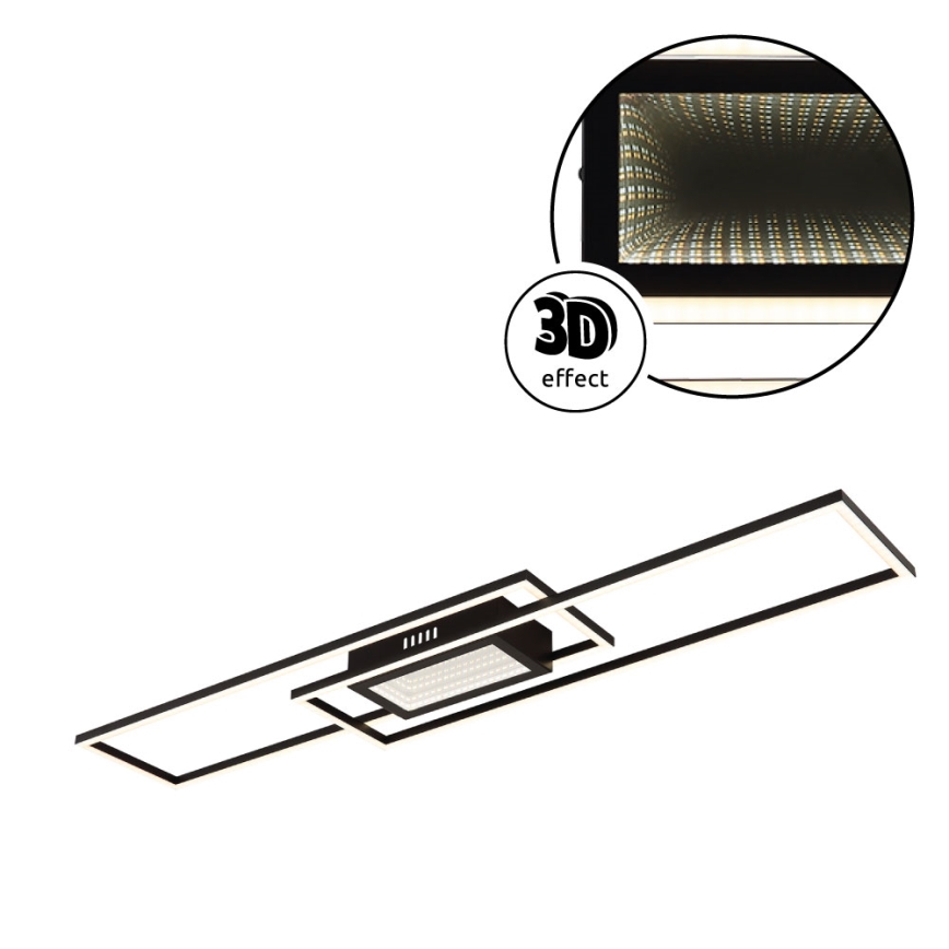 Globo - Dimmable LED Ceiling Light LED/42W/230V 2700-6500K 19,6x96 cm Black + Remote Control