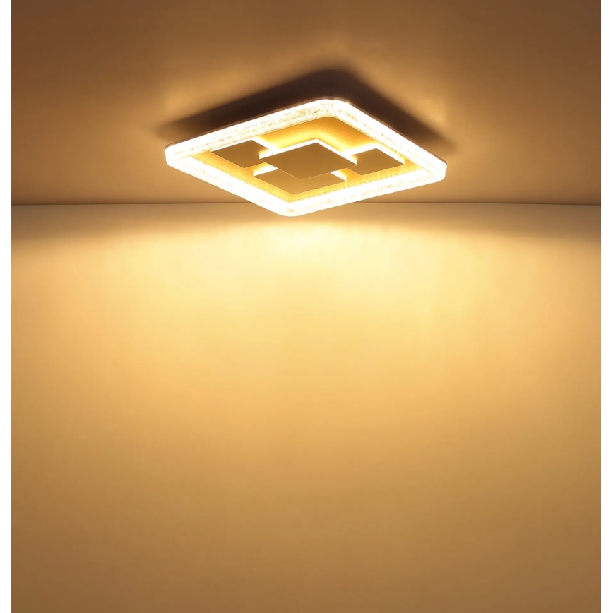 Globo - LED Ceiling Light LED/40W/230V 3000K 48,8x48,8 cm gold