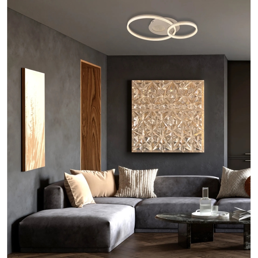 Globo - LED Ceiling Light LED/30W/230V 3000K 70x50 cm beige