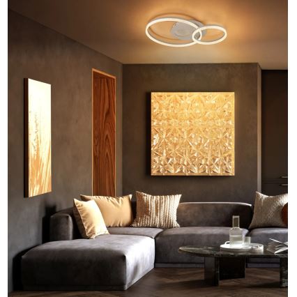 Globo - LED Ceiling Light LED/30W/230V 3000K 70x50 cm beige