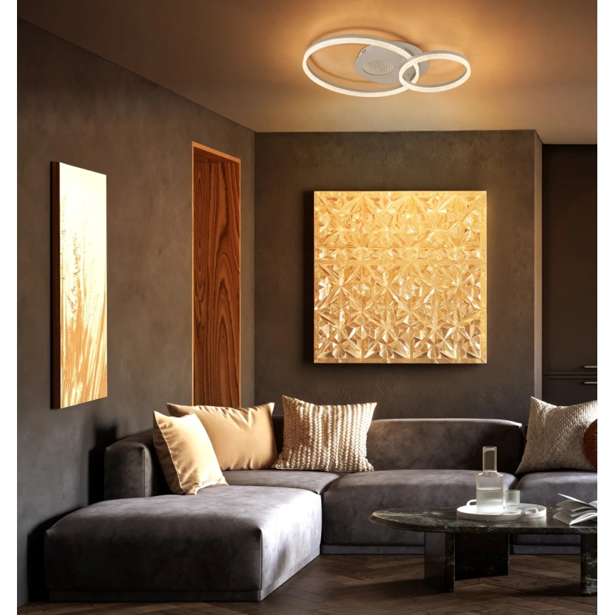 Globo - LED Ceiling Light LED/30W/230V 3000K 70x50 cm beige