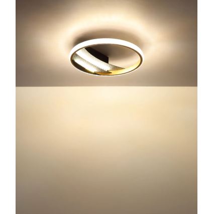 Globo - LED Ceiling Light LED/12W/230V 3000/4000/6000K Ø 29,5 cm gold