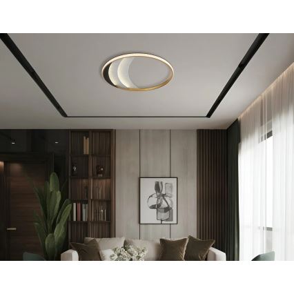 Globo - LED Ceiling Light LED/40W/230V 3000/4000/6000K Ø 52 cm Gold
