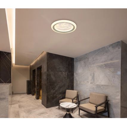 Globo - LED Ceiling Light LED/28W/230V 3000/4200/6000K Ø 39,5 cm Silver