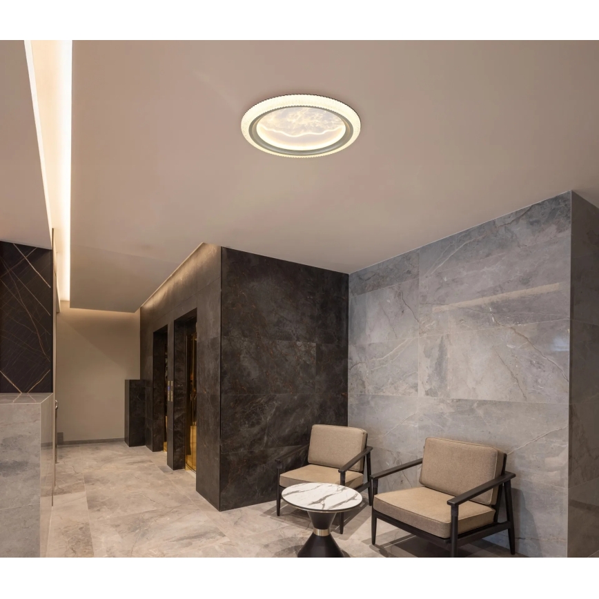 Globo - LED Ceiling Light LED/28W/230V 3000/4200/6000K Ø 39,5 cm Silver