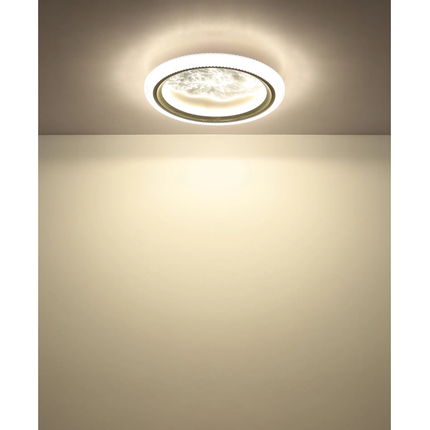 Globo - LED Ceiling Light LED/28W/230V 3000/4200/6000K Ø 39,5 cm Silver