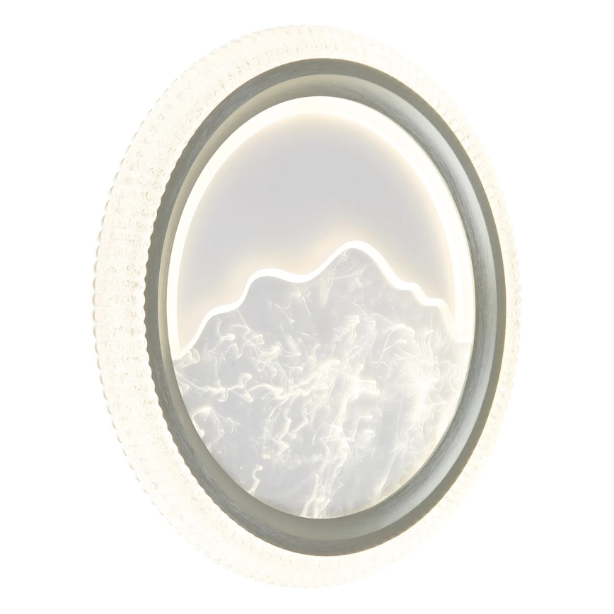 Globo - LED Ceiling Light LED/28W/230V 3000/4200/6000K Ø 39,5 cm Silver