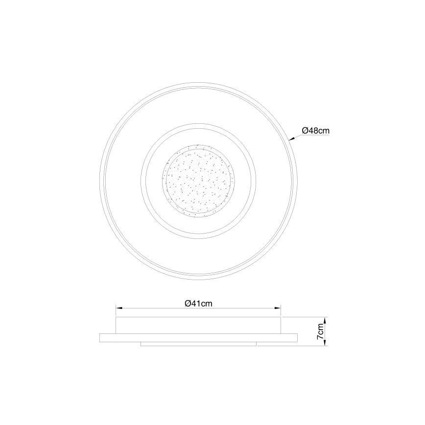 Globo - LED Dimmable ceiling light LED/36W/230V 2700-6000K + remote control