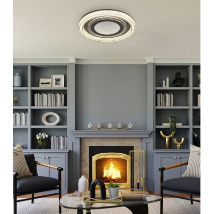 Globo - LED Dimmable ceiling light LED/48W/230V 2700-6000K d. 48 cm anthracite + remote control