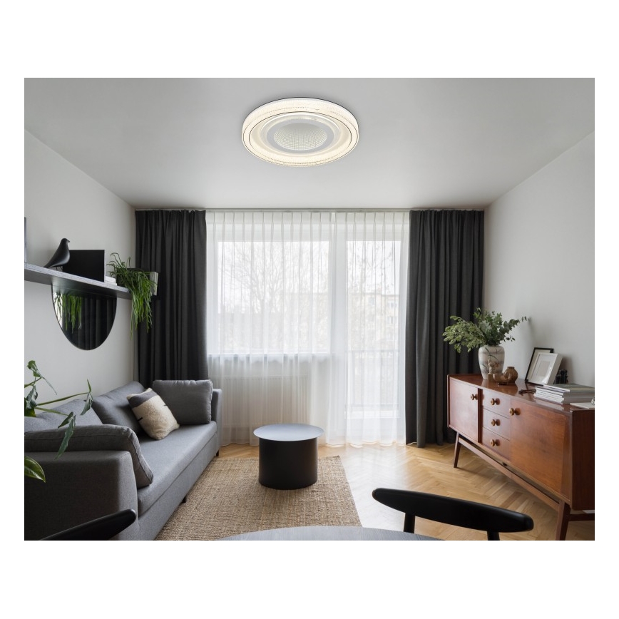 Globo - LED Dimmable ceiling light LED/48W/230V 2700-6000K d. 48 cm white + remote control