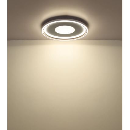 Globo - LED Dimmable ceiling light LED/60W/230V 2700-6000K diameter 59 cm beige + remote control