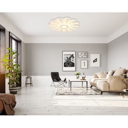 Globo - LED Dimmable ceiling light LED/58W/230V 2700-6000K d. 50 cm white + remote control