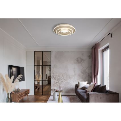 Globo - LED Ceiling Light LED/40W/230V 3000/4000/6000K Ø 51 cm beige