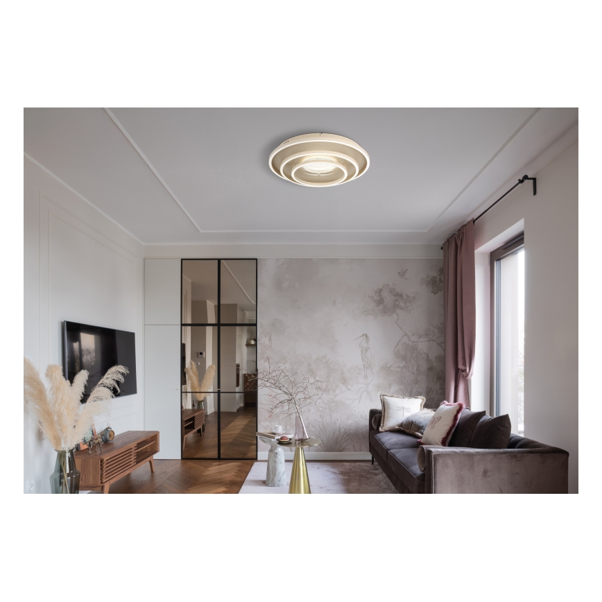 Globo - LED Ceiling Light LED/40W/230V 3000/4000/6000K Ø 51 cm beige