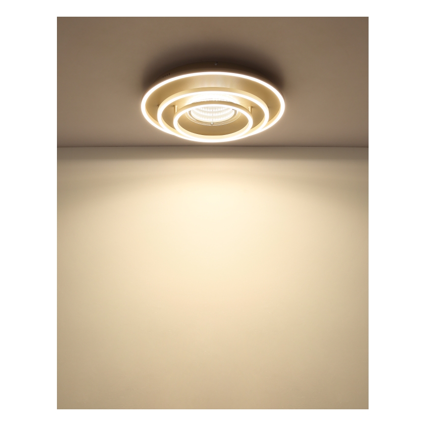 Globo - LED Ceiling Light LED/40W/230V 3000/4000/6000K Ø 51 cm beige