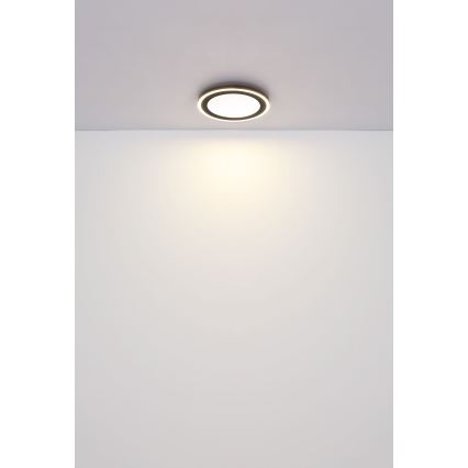 Globo - LED Ceiling light LED/24W/230V 4000K d. 34 cm black