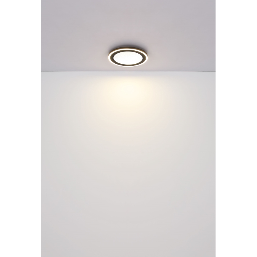 Globo - LED Ceiling light LED/24W/230V 4000K d. 34 cm black