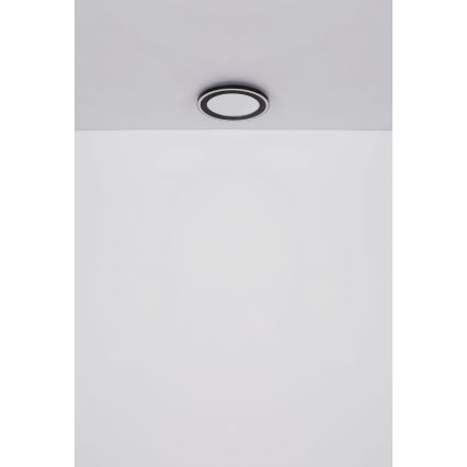 Globo - LED Ceiling light LED/24W/230V 4000K d. 34 cm black