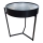 Globo - 49 cm Round Coffee Table with Built-in Clock, Black