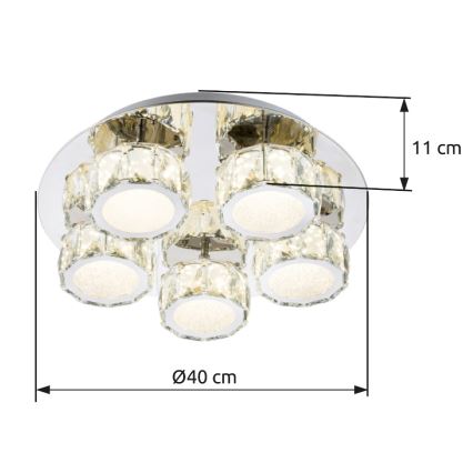 Globo - LED Dimmable ceiling light LED/40W/230V 4000K d. 40 cm