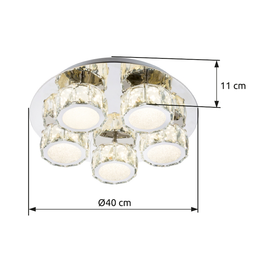 Globo - LED Dimmable ceiling light LED/40W/230V 4000K d. 40 cm
