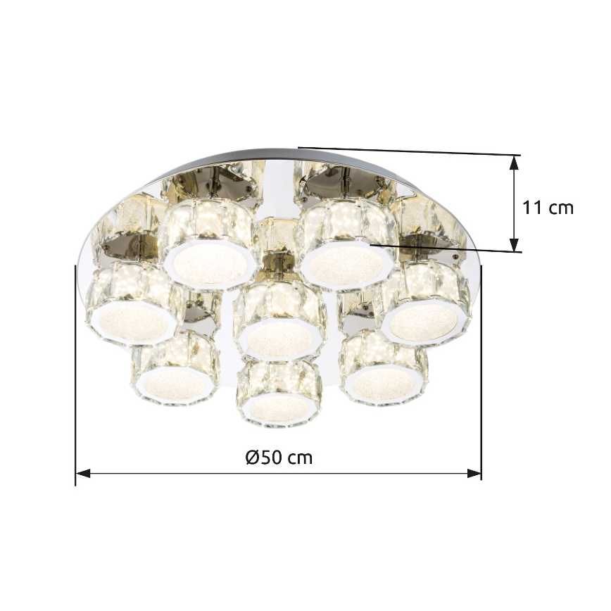 Globo - LED Dimmable ceiling light LED/64W/230V 4000K d. 50 cm