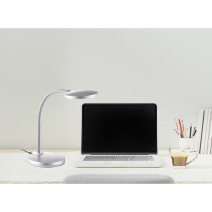 Globo - LED Dimmable touch table lamp LED/4W/230V silver