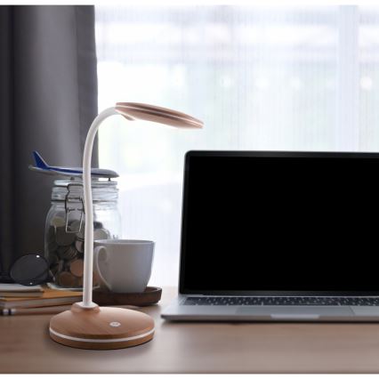 Globo - LED Dimmable touch table lamp LED/4W/230V brown