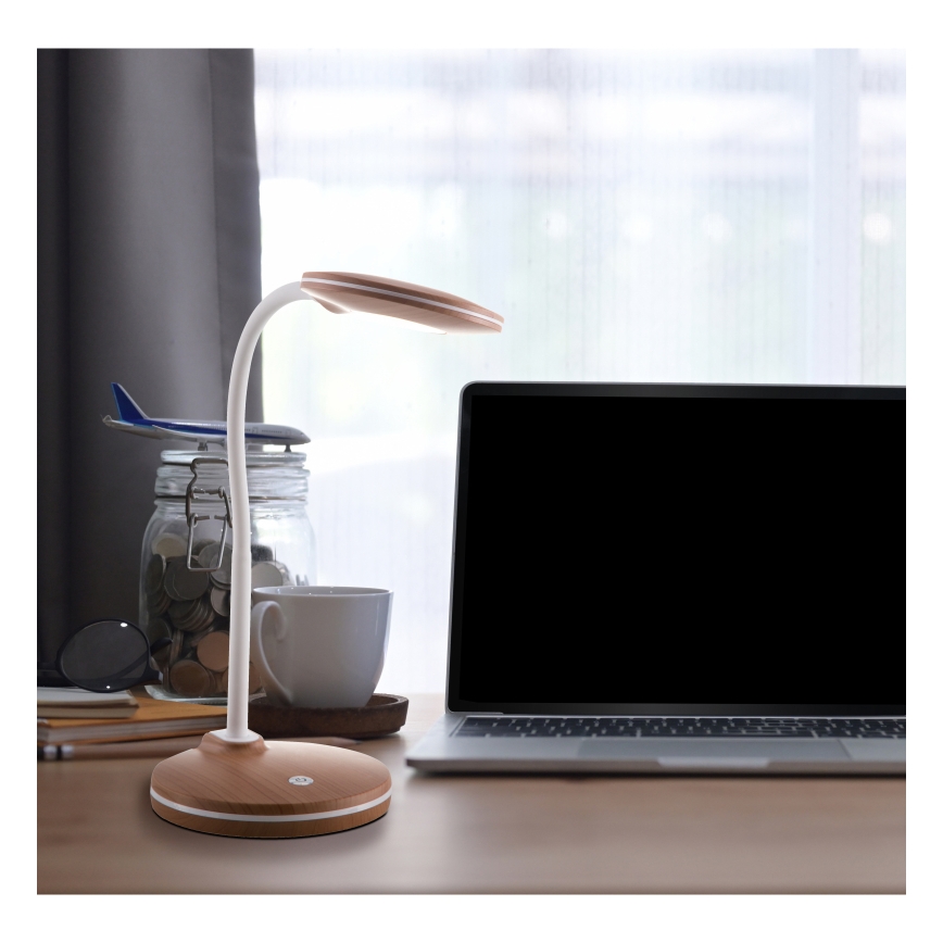 Globo - LED Dimmable touch table lamp LED/4W/230V brown