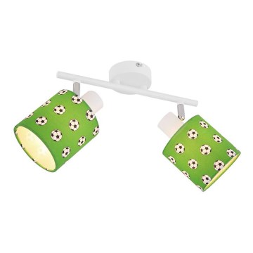 Globo 54009-2 - Children's spotlight LEMMI 2xE14/15W/230V