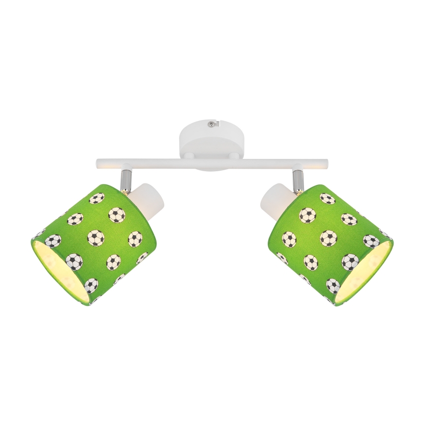 Globo 54009-2 - Children's spotlight LEMMI 2xE14/15W/230V