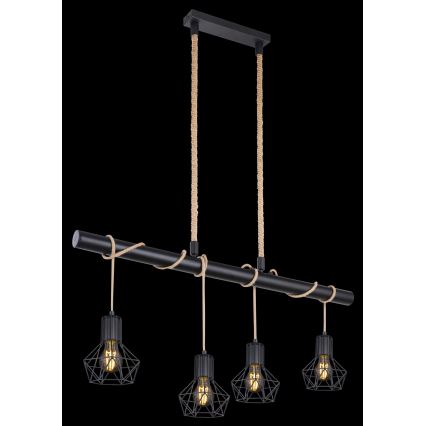 Globo - Chandelier on a string 4xE27/60W/230V