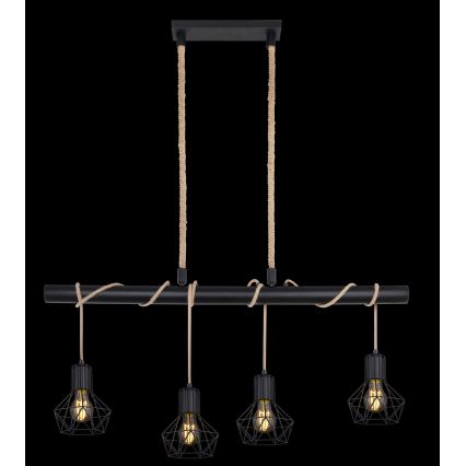 Globo - Chandelier on a string 4xE27/60W/230V