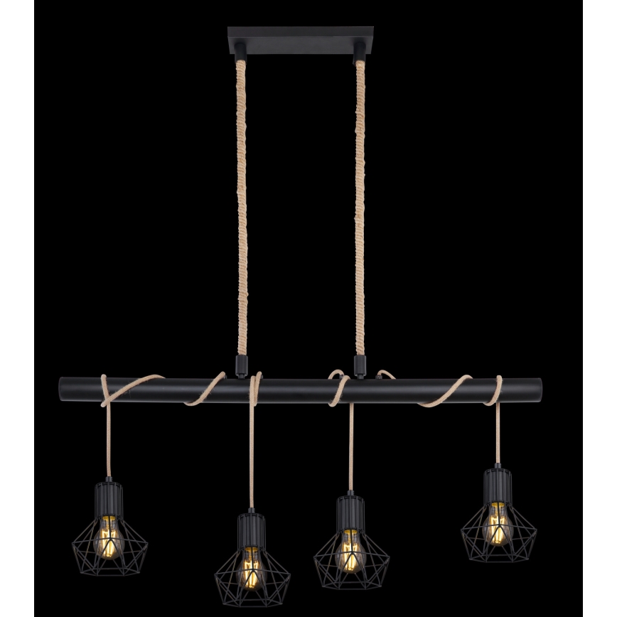 Globo - Chandelier on a string 4xE27/60W/230V