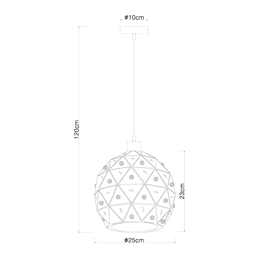 Globo 54029H - Chandelier on a string JODIE 1xE27/60W/230V d. 25 cm