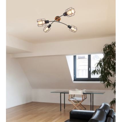 Globo - Flush-mounted chandelier 4xE27/40W/230V