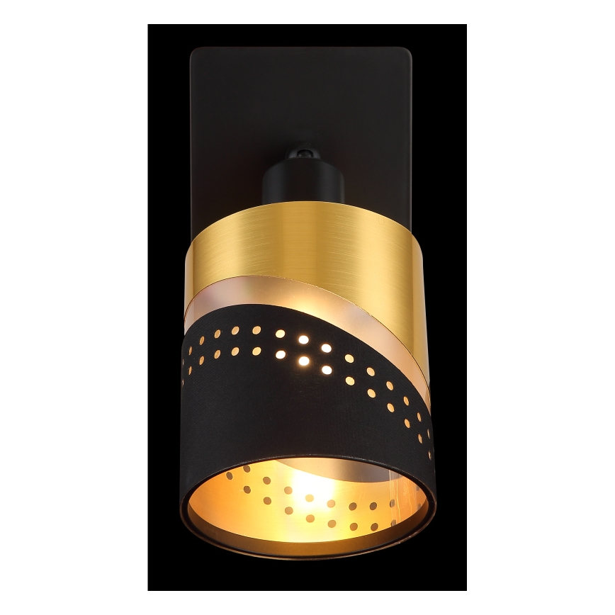 Globo - Wall spotlight 1xE14/25W/230V black/gold