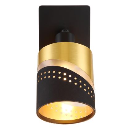 Globo - Wall spotlight 1xE14/25W/230V black/gold