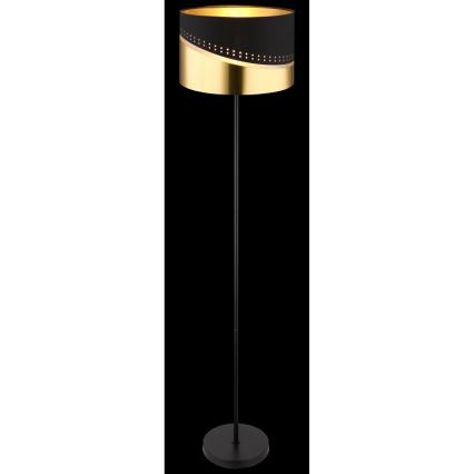 Globo - Floor lamp 1xE27/60W/230V d. 35 cm black/gold