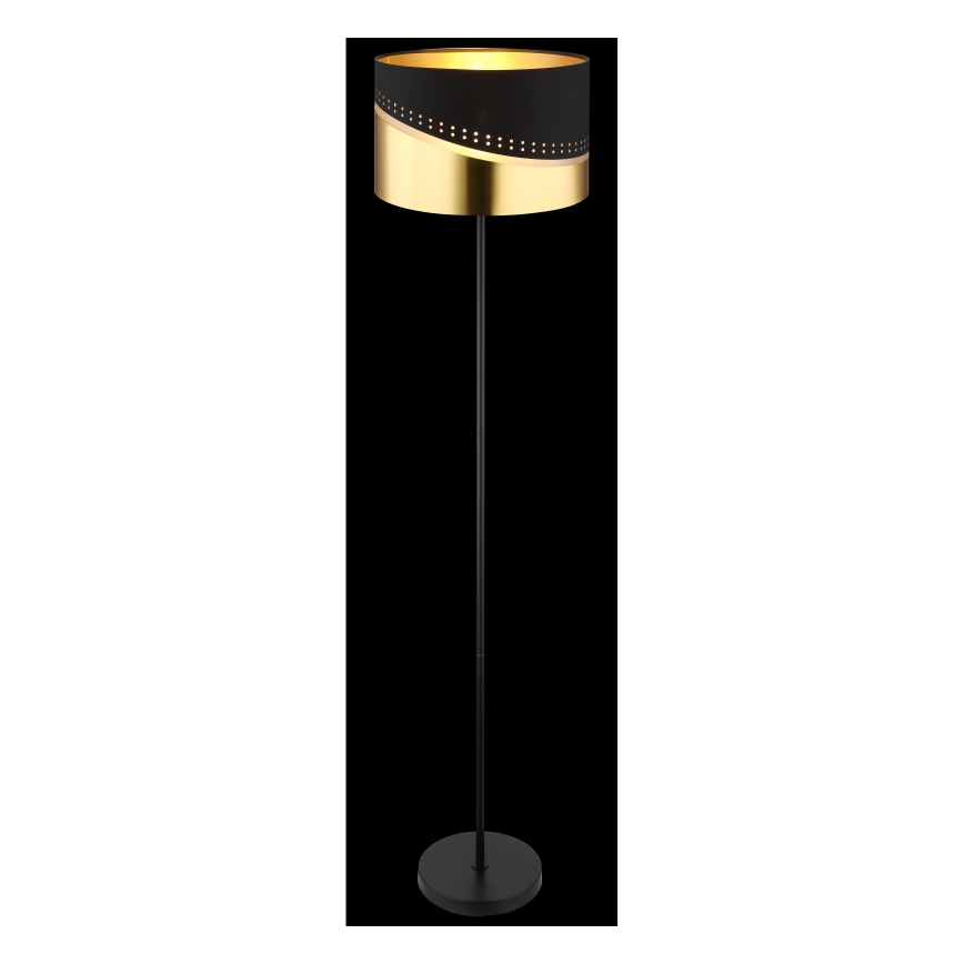 Globo - Floor lamp 1xE27/60W/230V d. 35 cm black/gold