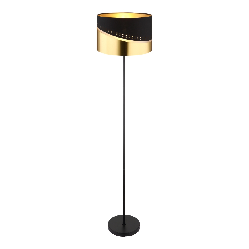 Globo - Floor lamp 1xE27/60W/230V d. 35 cm black/gold